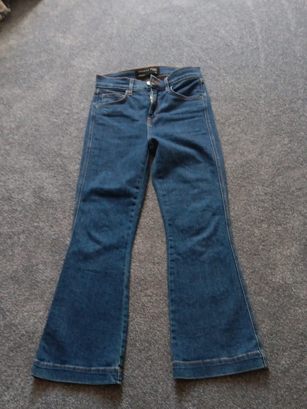 Veronica Beard Indigo Wide-Leg Flare Jeans